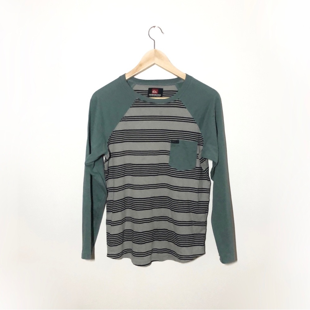 Quiksilver Striped Youth Shirt, Comfortable and Breathable